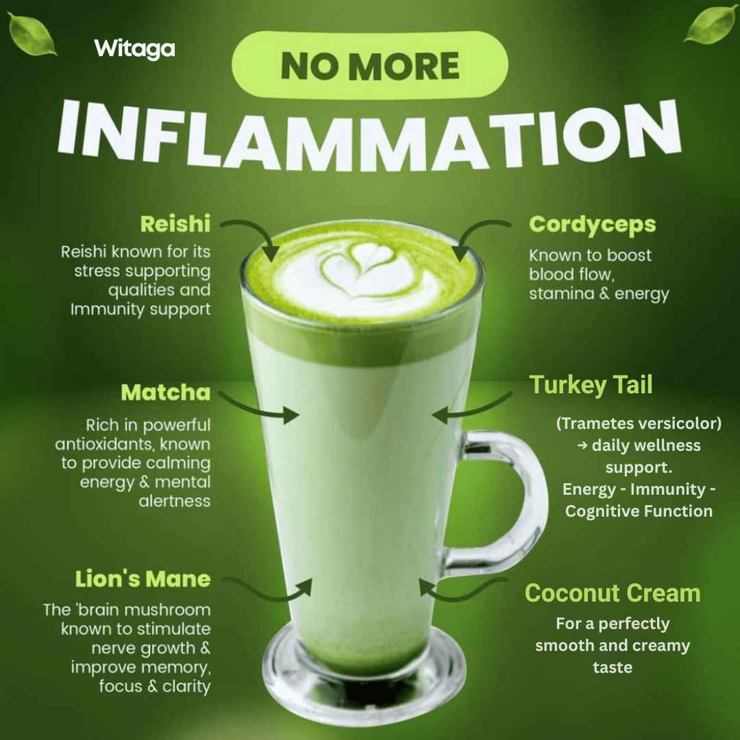 Mushroom Matcha Latte