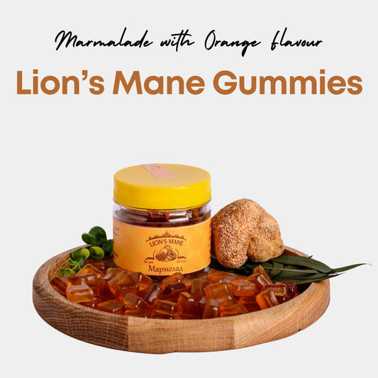 Orange-Flavored Lion's Mane Gummies